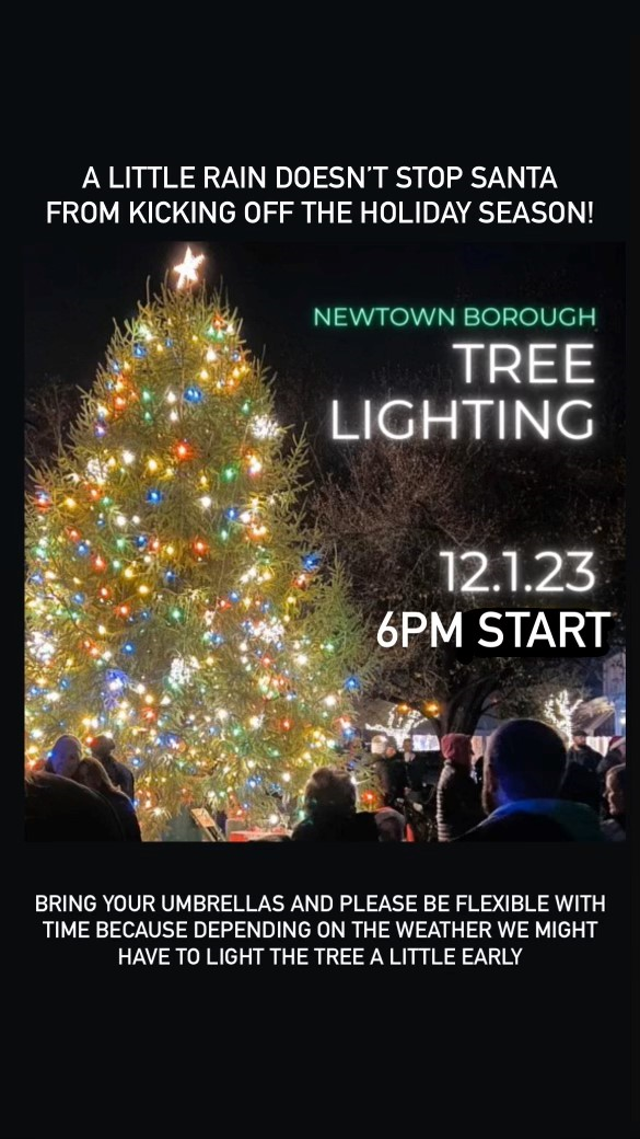 to the Borough of Newtown Pennsylvania Holiday Tree Lighting